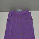 YSYOKOW Women Elastic High Waisted A-Line Midi Skirt Button Front Flowy Long Skirts Casual with Pockets S