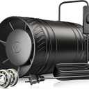 ONVEAN 4 Inch Inline Fan with Switch, Upgraded Inline Duct Fans High-Efficiency Exhaust Duct Fan, Low Noise HVAC Ventilation in Basement Bathroom Workshop Attic Grow Tent FP122A (Black)