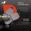 A-Premium Front Ceramic Brake Pads Set Compatible with Subaru and Saab Models - Outback/Legacy/Impreza 2002-2013, Forester 2003-2013, Baja 2003-2006, 9-2X 2005-2006, with Hardware, 4-Pack