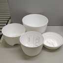 Plant Pots 12/10/9 Inch Self Watering Pots, Set of 3 Plastic Planters with Drainage Holes and Saucers,Plastic Flower Pots,Nursery Planting Pot for Indoor Out Door Plants(Pure White)