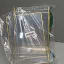 Blcculi 6 Pack Acrylic Sign Holder, 8X10 Double Sided Gold Frames Clear Picture Frames Vertical Stand, Table Menu Holders Display Stand, Flyer Holder for Wedding Reception, Home, Party, Offices