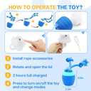 Interactive Dog Toy Ball,Automatic Moving Dog Ball with Bird Sound & Bluetooth Music,3 Play Modes Self Rolling Dog Ball,USB Rechargeable Toys for Boredom Small Medium Dogs,Not for Aggressive Chewers.