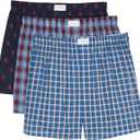 Tommy Hilfiger Men's Cotton Classic 3-Pack Woven Boxer, Different Pattern, XL