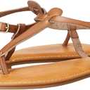 Amazon Essentials Women's Casual Thong Sandal with Adjustable Ankle Strap, 8.5