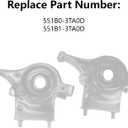 Rear Lower Left + Right Side Suspension Control Arm Kit Compatible with Nissan Altima 2013-2018 & Nissan Maxima 2016-2021 Replace # 551B1-3TA0D, 551B0-3TA0D