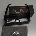 AI Smart Glasses with Camera and Audio, 8MP HD Camera Glasses for Men Women with Voice Assistant, 1080P Recording Sunglasses with Real-Time Translation, Open-Ear Audio for Vlogging, Travel, Business