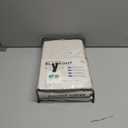 100% Blackout Shield Linen Blackout Curtains for Bedroom 96 Inches Long, Back Tab/Rod Pocket Living Room Drapes, Thermal Insulated Blackout Curtains 2 Panels Set, 50" W x 96" L,Cream