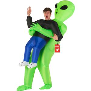Morph Alien Costume, Inflatable Blow Up Alien Costumes Adult, Halloween Costumes for Adults, Halloween Costume for Men