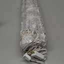 Minetom Icicle Lights Outdoor with Clips, 20ft 100 LED 20 Tubes Twinkling White Christmas String Lights, Connectable Waterproof Hanging Icicle String Light Plug in for Eave Holiday Outdoor