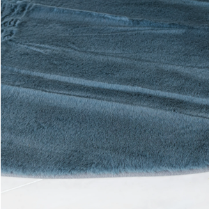 Steel Blue Area Rug 45x35 In