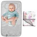 Portable Diaper Changing Pad - Waterproof Foldable Baby Changing Mat - Travel Diaper Change Pad - Lightweight Changing Pads for Baby - Baby Changer - Machine Washable - HAMUR HOME (Elephant)