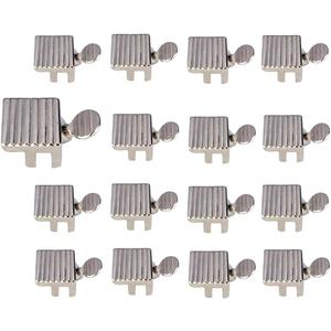 QCAA Heavy Sliding Window Lock, Zinc Die Cast, 1/4", Nickel, 16 Pack, Made in Taiwan