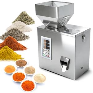 1-100g (0.0022-0.22lbs) Powder Filling Machine, Automatic Intelligent Particle Weighing & Dispensing Filler for Tea, Coffee, Flour, Spices, Granules, 8-16 Packs/Min, 110V
