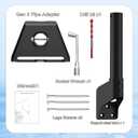 Gen 3 Mount for Starlink, 360 Rotatable Roof & Wall Mount Compatible with Starlink Standard 4/4X/V3