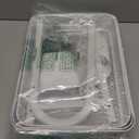 3 Tier Heavy Duty White Metal Rolling Cart with Lockable Wheels, Three Tier Roller Book Snack Cart, Utility Storage Organizer Carts for Kitchen, Bathroom, Garage, Baby Diaper, Craft, Art, Teacher