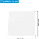 PATIKIL 3.15x3.15" Jewelry Cleaning Cloth, 100Pcs Individually Wrapped Double-Sided Microfiber Polishing Cloth for Silver Gold Brass Platinum Jewelry, White