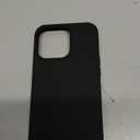 Phone Case Compatible with iPhone 15 Pro Max – Slim Black Silicone Shockproof Cover, Soft Anti-Scratch, Lightweight Protective Case