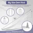 Car Dent Removal Tool Kit,Curved Stainless Steel Dent Puller with M8 Thread, Fenders Repair Lifter & Hook Rods for Cars, Motorcycles, Refrigerators(Auto Body Repair)