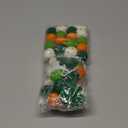 2 Pcs St Patrick's Day Felt Ball Garlands with Shamrock - St. Patrick's Day Decorations - Green Dark Green White Orange Pom Pom Garlands for Home Tree- Irish Party Home Fireplace Mantle Hanging Decor