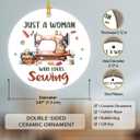 5 x Sewing Gifts for Women 2025, Sewing Christmas Ornament, Xmas Hanging Decor, Quilting Gifts for Xmas Decorations, Christmas Tree Decorations