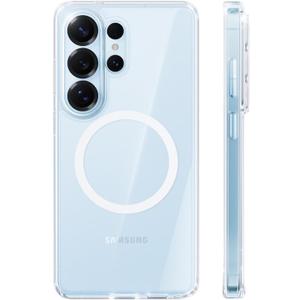 TORRAS Magnetic Shockproof for Samsung Galaxy S26 Ultra Case Clear, Fit for MagSafe,12FT Military Grade Protection, AntiYellowing Slim Magnetic Case for Samsung S26 Ultra Case 6.8", Diamond Clear