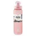MANNA Push Bottle 39oz Plastic with Straw, Pink
