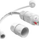 Male Head Waterproof Extension Cable for Govee H706A H706B H706C H703A H703B Outdoor Lights, Compatible Wire Connector