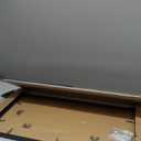 10x20 Picture Frame Set of 2, Rustic Black Wood Frame with Real Glass Collage Frame, Display Pictures Three 5x7 With Mat or 10 x 20 Without Mat - Horizontal or Vertical Wall Mounting