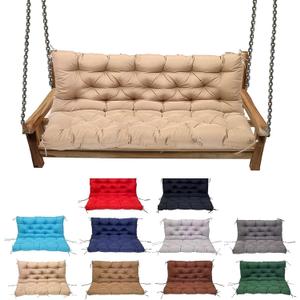 Swing Cushion Replacement Outdoor Porch Waterproof Bench Cushion 2-3 Seater Washable Bench Replacement Cushions for Outdoor Patio Porch Swing Cushions, 60x40in
