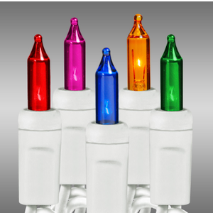 100 Multicolor Holiday T5 String Lights Spanning 19.4Ft
