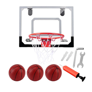 Amy&Benton Mini Basketball Hoop Indoor for Kids Small Basketball Goal Over The Door Nerf Basketball Hoop Dunking Proof on Wall for Room Bedroom Office