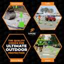 18 Lime Green Traffic Cone - 6" Reflective Collar 12 Pack - Premium PVC Safety Cone for Parking, Caution, Construction, Road Crews, Emergency Vehicle - MUTCD Compliant - Xpose Safety
