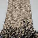 Collive Kitchen Runner Rug, 2x4.3 Hand-Woven Reversible Washable Bathroom Runner Rug for Entryway, Natural/Black Cotton Woven Boho Farmhouse Front Door Rug for Bedroom Entry Kitchen Floor Door Decor