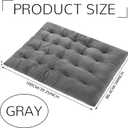 Threehoney College Dorm Headboard Twin XL Velvet Ultra Thick Cushion Tufted Headboard with Wall Hooks for College Dorm Room Bed Decor, 39.25" x 34" x 3.15" (Elegant Color)