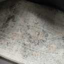GENIMO Indoor Outdoor Rug, Washable for Patio and Deck, Ivory Grey, 9x12