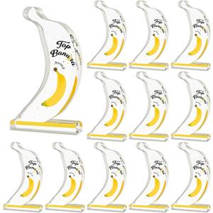 12 Pcs Acrylic Awards Trophies Employee Appreciation Gifts Bulk Cute Funny Banana Trophy Thank You Award Trophy Team Gifts for Employees Adults Favors Office Decorations