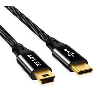 AGVEE 2 Pack 6.6ft Camera IFC-400PCU USB C Data File Transfer AV Out Digital Cable Cord for Canon Rebel EOS T1i T2i T3i T4i T5 T5i T6 T6i T6s T7i, PowerShot/DSLR Cameras & Vixia Camcorders, Black