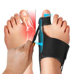 Bunion Corrector Splint For Big Toe - 2 Pcs Adjustable Bunion Splint Brace With Silicone Pad, Big Toe Straightener For Hallux Valgus Bunion Relief, Day & Night Support