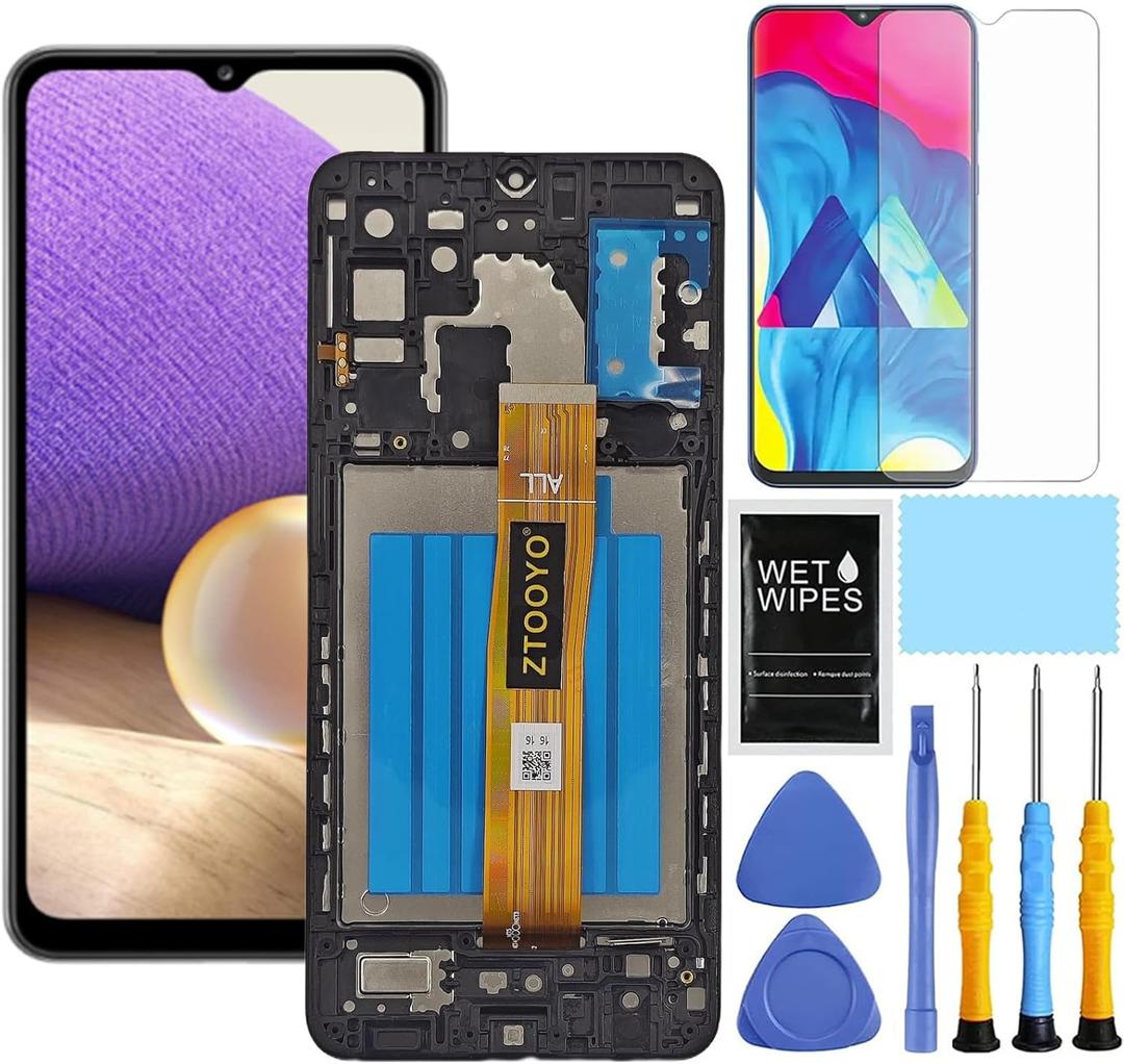 2 x for Samsung A32 5G Screen Replacement kit for Samsung Galaxy A32 LCD Display with Frame S326dl A326u A326b A326a A326w Touch Screen Digitizer Assembly with Tools 6.5 inch (Not A32 4G)