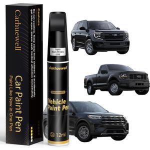 Agate Black Metallic(UM) Touch Up Paint for Ford, Car Paint Pen Scratch Repair Two-In-One Touch Up Paint, Exact Color Match for Ford Automotive Scratch Remover for Deep Scratches