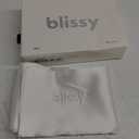 Blissy Silk Pillowcase - 100% Pure Mulberry Silk - 22 Momme 6A High-Grade Fibers - Silk Pillow Cover for Hair & Skin - Regular, Queen & King (Blissy White, Standard)