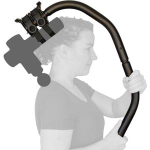 BackBadger Flex Massage Gun Holder for Hard to Reach Areas, Adjustable Ergonomic Handle, for Full-Body Muscle Pain Relief in Back, Neck, Shoulders, Legs, Feet, Compatible with Most Massage Guns