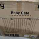 Keny Extra Wide Baby Gate - 29" to 47.3" Auto Close Safety Gate, Pressure Mounted, No Drilling, White