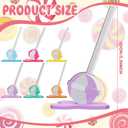 Chunful 6 Pieces Wooden Lollipop Table Centerpiece Sign Candyland Party Decorations Summer Bar Tiered Tray Decor for Summer Sweet Shop Party Baby Bridal Shower Wedding Birthday Supplies