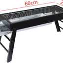 Barbecue Charcoal Grill Stainless Steel Folding Portable BBQ Tool Kits for Camping Hiking Picnics, Travel, Garden, Outdoor