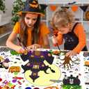 2 x AKEROCK Halloween Coloring Tablecloth Decorations, Halloween Crafts for Kids - Games, Activities, Poster, Gifts, Party Favors for Family or Classroom - 118 x 54 Inches