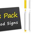 PigPotParty 18 Pcs 4"x3" Mini Food Labels for Party Buffet - Mini Chalkboard Signs for Food Display - Food Labels - Table Name Tags - Wedding Place Cards - Include 2 Wet Erase Markers