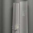 Cordless Light Filtering Mini Blind - 34 Inch Width, 48 Inch Length, 1" Slat Size - Pearl White - Cordless GII Morningstar Horizontal Windows Blinds for Interior by Achim Home Decor