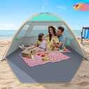 Gorich Beach Tent Sun Shelter for 3/4-5/6-7/8-10 Person with UPF 50＋ UV Protection, Lightweight & Easy Setup Beach Shade Canopy, Portable Beach Shade Tent Beach Cabana