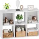 Sweetcrispy 6 Cube Storage Organizer, Stackable Modular Bookcase Shelf